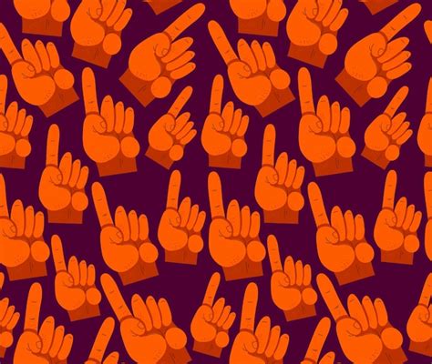 Premium Vector Finger Pointing Hands Vector Seamless Wallpaper