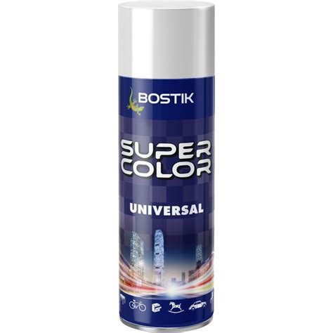 Vopsea Spray Universala Decorativa Bostik Super Color Alb RAL 9010