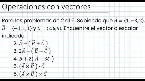 C Mo Realizar Operaciones Con Vectores Suma Y Resta Multiplicaci N Y