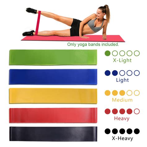 Unisex Fitness 208cm Rubber Resistance Bands Yoga Band Pilates Elastic