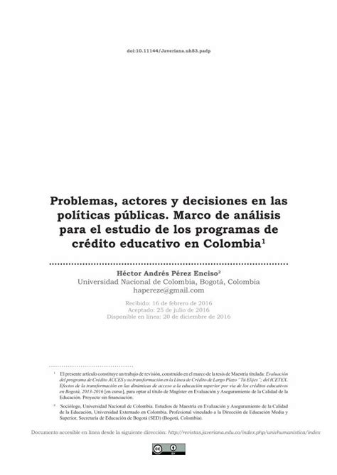 PDF Problemas actores y decisiones en las políticas públicas