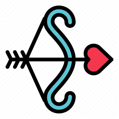 Arrow Bow Heart Love Valentine Icon