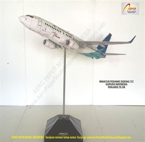 Miniatur Pesawat BOEING 737 GARUDA INDONESIA Dari KERTAS K Flickr