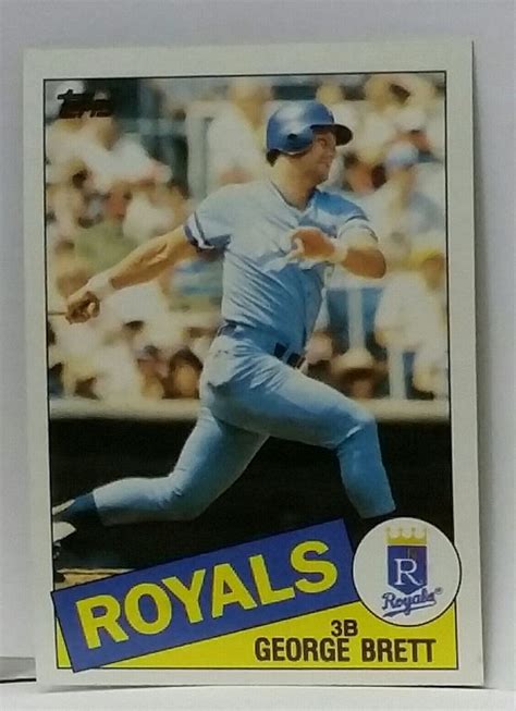 George Brett Topps Hof Mvp Rd Base Kansas City Royals Nm