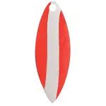 Willowleaf Spinner Blade Sz 7 ORANGE WITH WHITE STRIPE