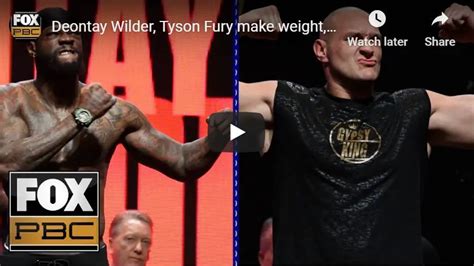 WATCH: Amazing Wilder V Fury Weigh In - Both Fighters Heavy - Boxing ...