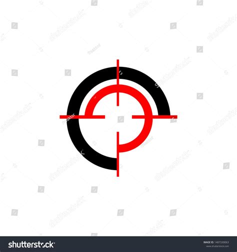 Stylish Target Logo Vector Design Concept