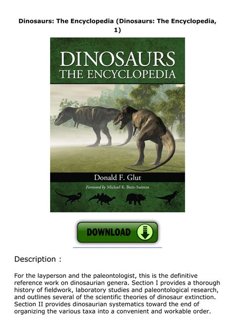 Pdf Read Online Dinosaurs The Encyclopedia Dinosaurs The