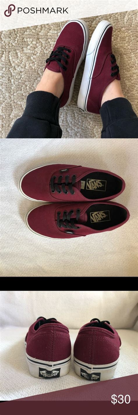 Authentic Maroon Vans Maroon Vans Vans Vans Original