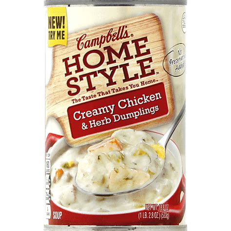 Campbells Soup Creamy Chicken And Herb Dumplings 18 8 Oz Canned And Boxed Soups Carlie C S