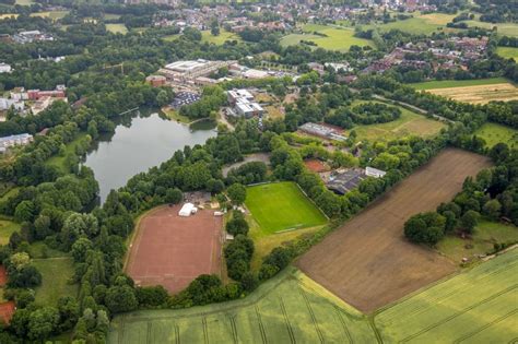 Dorsten Von Oben Ensemble Der Sportplatzanlagen Sus Gr N Wei