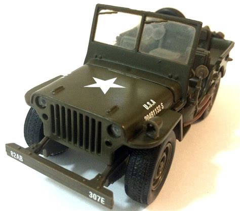 Newray 132 Scale Jeep Willys Diecast Model Ww Ii Military Us Army