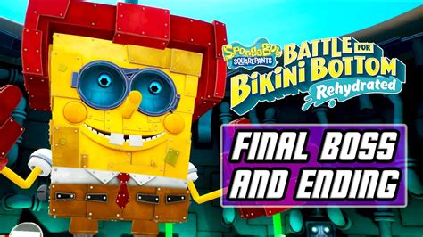 Spongebob Squarepants Battle For Bikini Bottom Rehydrated Final Boss And Ending Pc Youtube