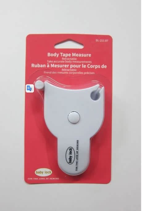 Baby Lock Ruban à mesurer pour le corps rétractable de 60 po avec