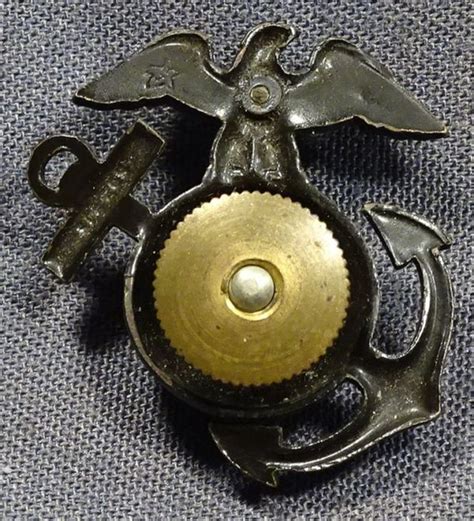 Wwii Usmc Officers Ega Collar Insignia By H H Griffin Militaria