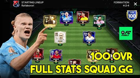 MELIHAT SQUAD 100 OVR DI FC MOBILE TOP 250 DIVISION RIVALS YouTube