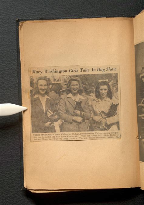 Emma Elizabeth Collins Burke Scrapbook – MWC during WWII