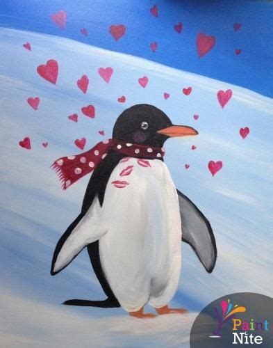 How To Paint Mommy Me Penguin Painting Artofit