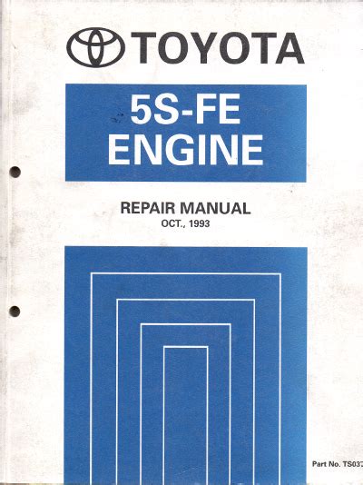 Toyota S Fe Engine Repair Manual Used Australia Workshop Car Manuals