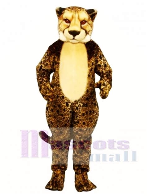 Gepard Leopard Maskottchen Kost M Tier