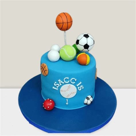 Sports Theme 1st Birthday Cake Online Faridabadcake