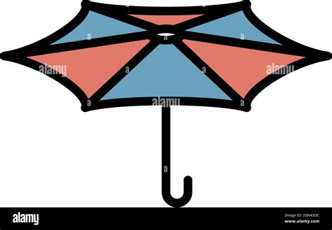 Japanese Paper Umbrella Icon Outline Japanese Paper Umbrella Vector