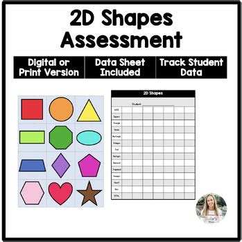 D Shapes Assessment By Miss Kate S Class Tpt