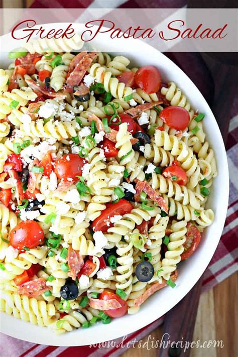 Greek Pasta Salad Let S Dish Recipes