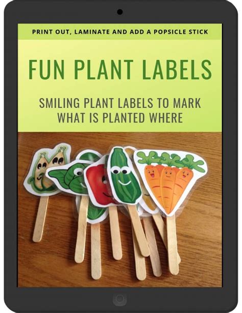 Fun Plant Labels [Printable] | Healthy Fresh Homegrown by Tranquil ...