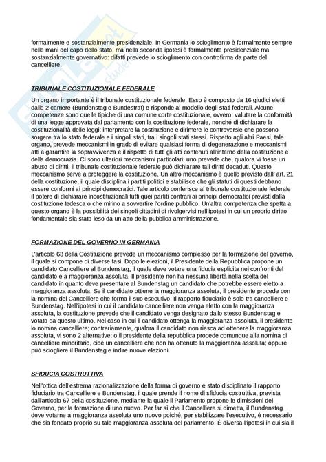 Concetti Appunti Di Diritto Costituzionale Italiano E Comparato