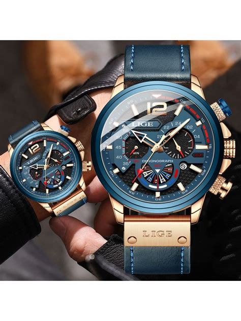 Overfly Lige Analog Digital Dual Time Chronograph Watch For Men S