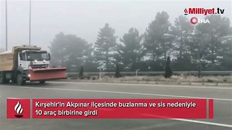 Buzlanma Ve Sis Zincirleme Faciaya Neden Oldu L Dailymotion Video