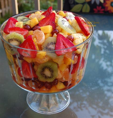 Tropical Fruit Salad Tropical Fruit Salad With Honey Lime Dressing Is The Perfect Side Salad Or