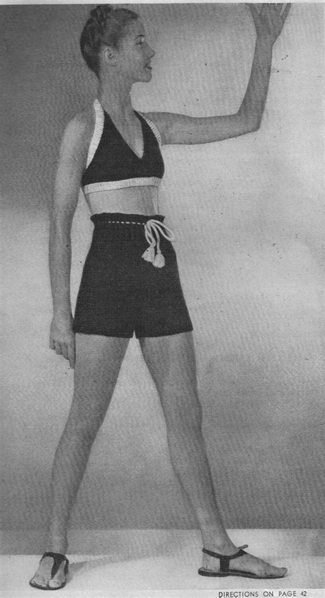 S Halter Neck Midriff Bikini Bra Top And High Waisted Shorts Bathing Suit Knit Pattern