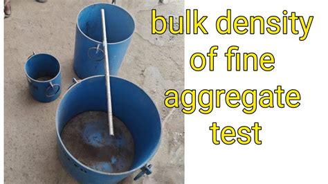 Fine Aggregate Bulk Density And Void Of Aggregates Test Youtube