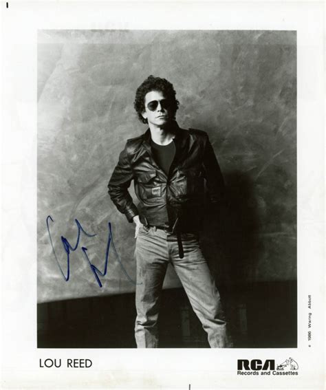 Lou Reed Signed 8x10 Photo Jsa Coa Pristine Auction