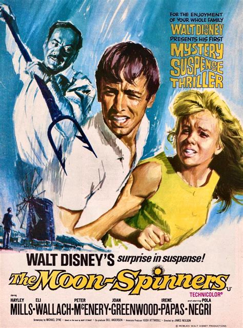 Solve The Moon Spinners Movie Poster Hayley Mills Peter