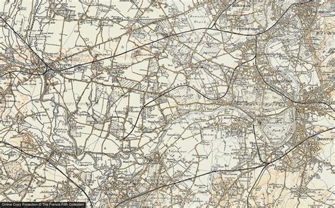 Historic Ordnance Survey Map of Sunbury, 1897-1909