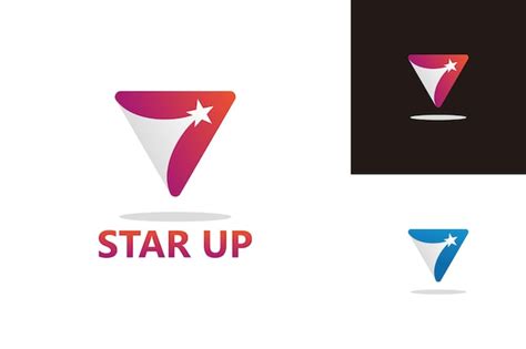 Premium Vector Star Up Logo Template Design Vector Emblem Design