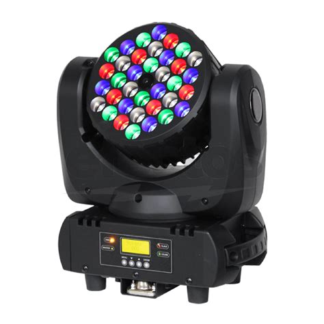 Cabeza Móvil Wash 36x3W RGBW LED Dmx Rítmico Karaoke Discoteca LM108