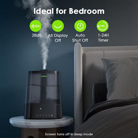 Oraimo Humidifiers For Bedroom Large Room L Top Fill Cool And Warm