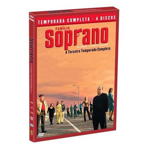 Box Família Soprano 3ª Temporada 4 Discos Warner Livros de