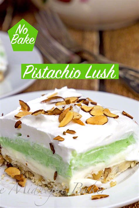 Easy Pistachio Lush No Bake Pistachio Dessert Desserts Pistachio