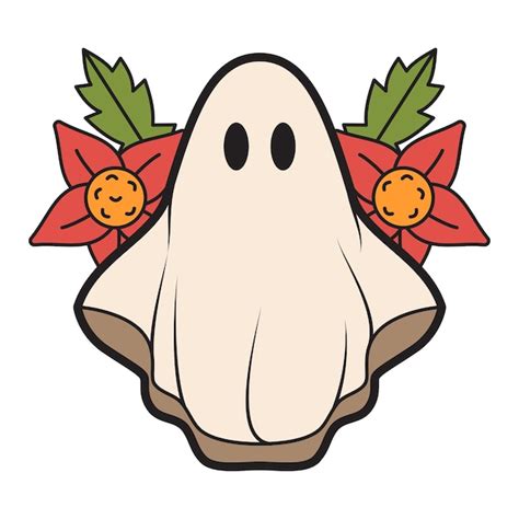 Premium Vector Cute Halloween Ghost Illustration