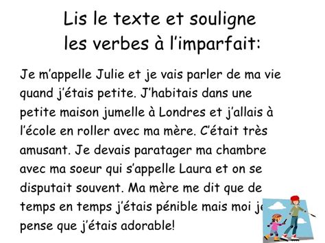 quand jétais petit e Racontez une situation sembleble en emplyant vos