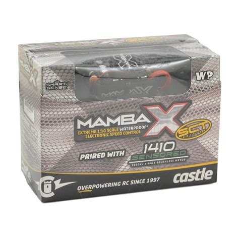 Castle Creations Mamba X SCT 1 10 Brushless Combo W 1410 Sensored Motor