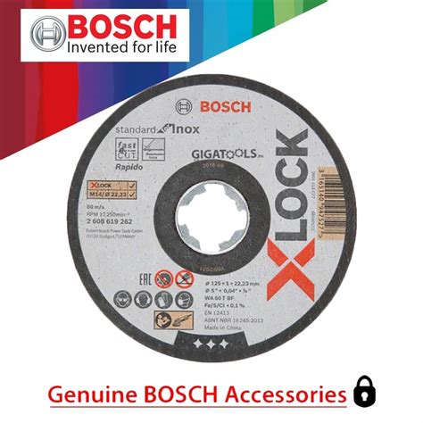 Bosch Inch Mm X Lock Cutting Disc For Inox Cutting