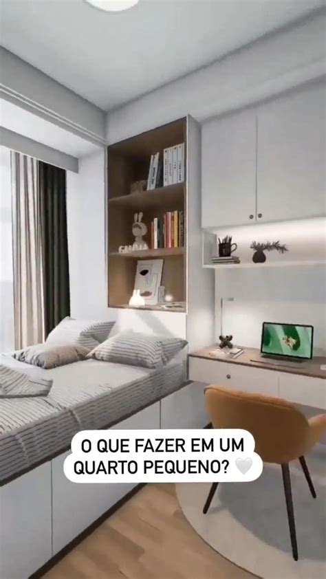 Pin de Arq Designer em Pins criados por você Decoração quarto pequeno