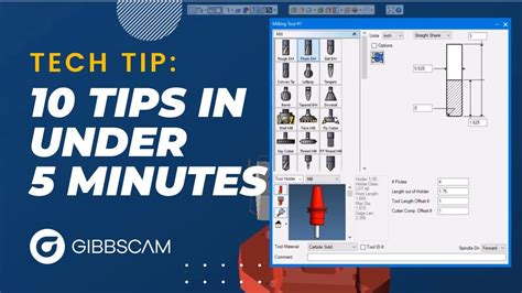 GibbsCAM Tech Tip 10 Tips In 5 Minutes YouTube