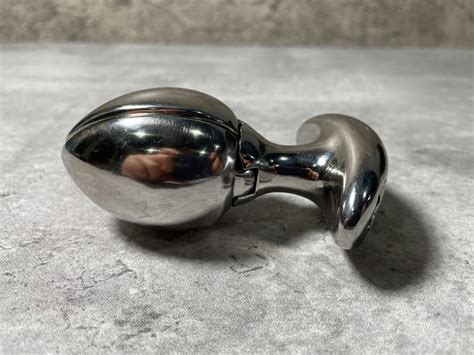 NEW Stainless Steel Locking Butt Plug For Anal Stretcher Etsy De